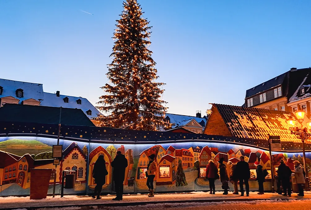 Weihnachtsmarkt in Annaberg.