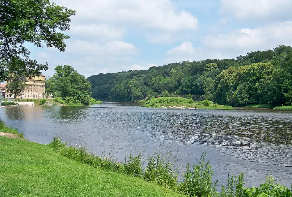 tagesfahrt-muldental Die Mulda bei Grimma.